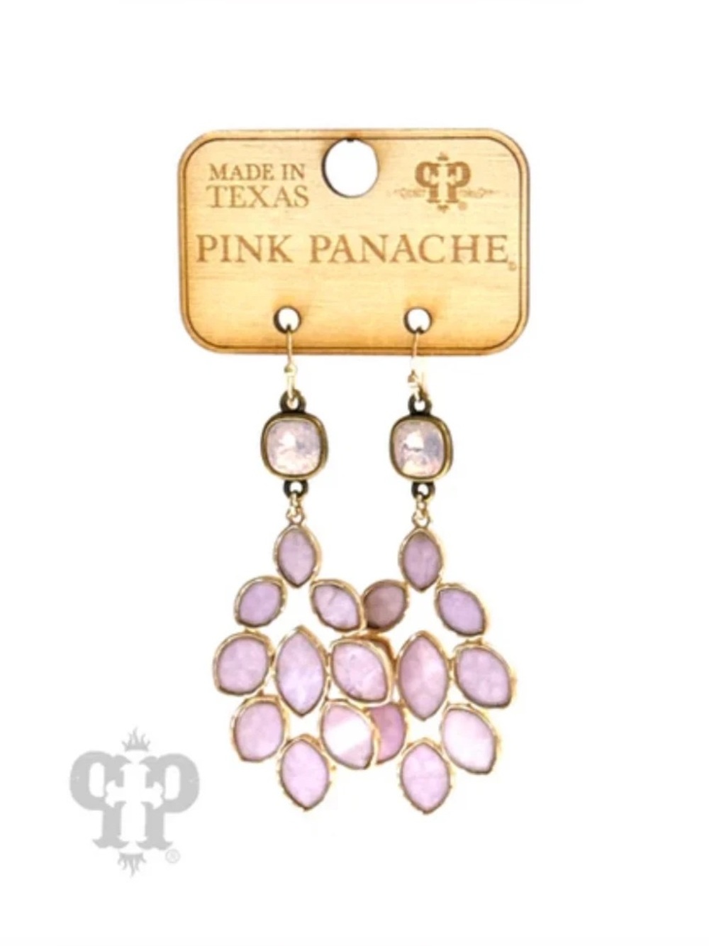 Pink Panache Gold & Pink Dangle Earrings